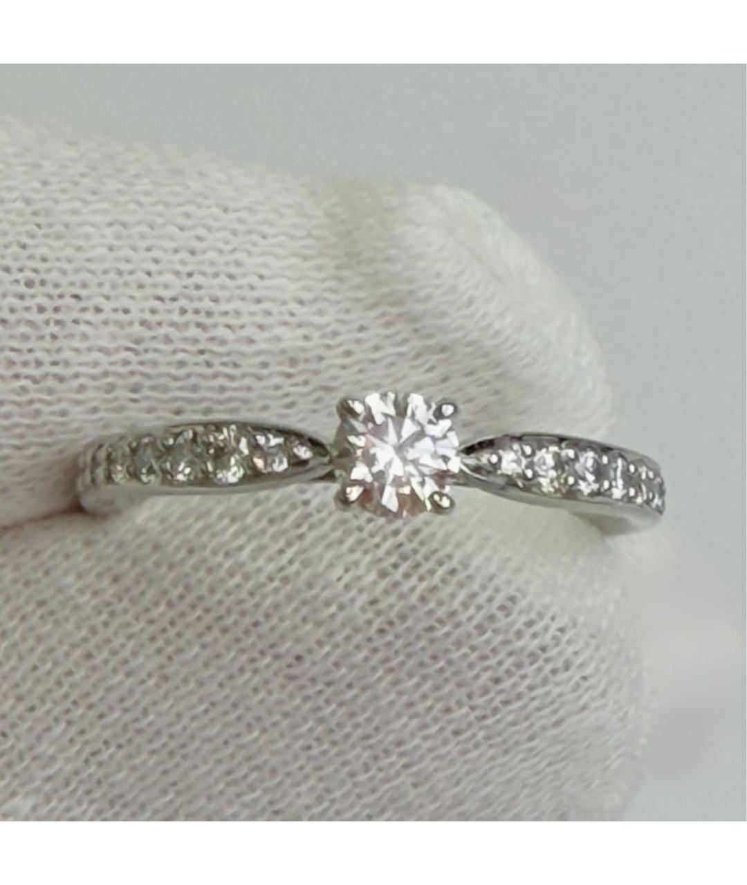 TIFFANY&CO Белое платиновое кольцо, фото 7