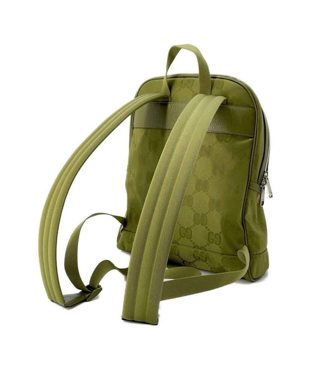 GUCCI Хаки тканевый рюкзак, фото 2