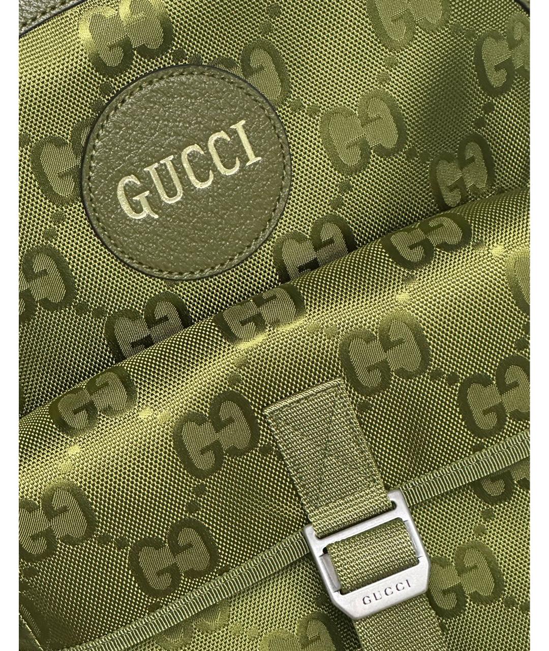GUCCI Хаки тканевый рюкзак, фото 7