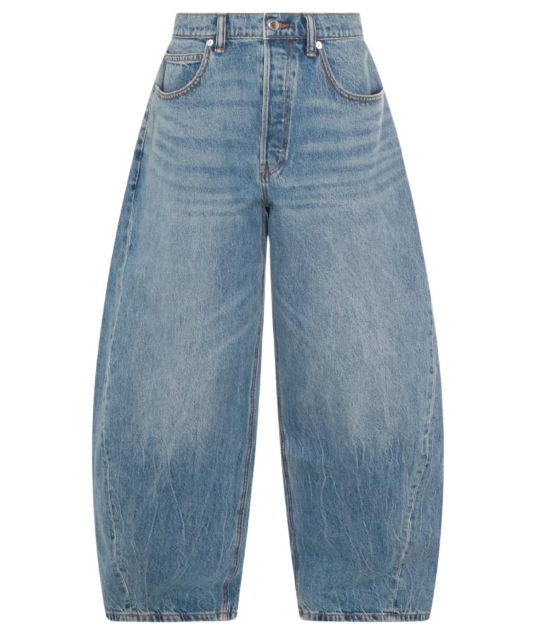 ALEXANDER WANG Синие хлопковые прямые джинсы, фото 1