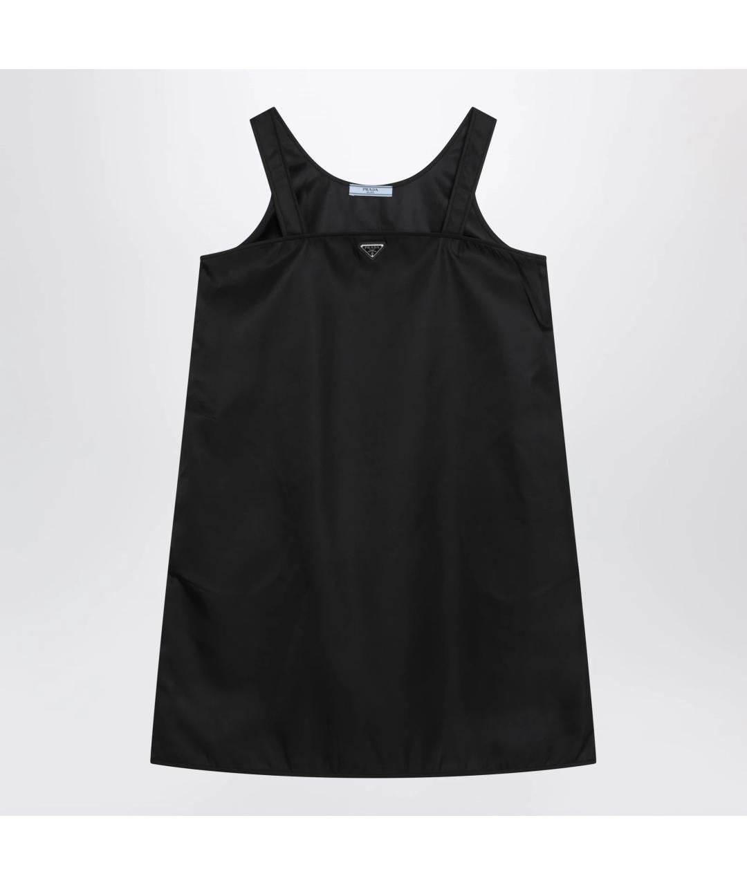 PRADA Черное полиамидовое повседневное платье, фото 3