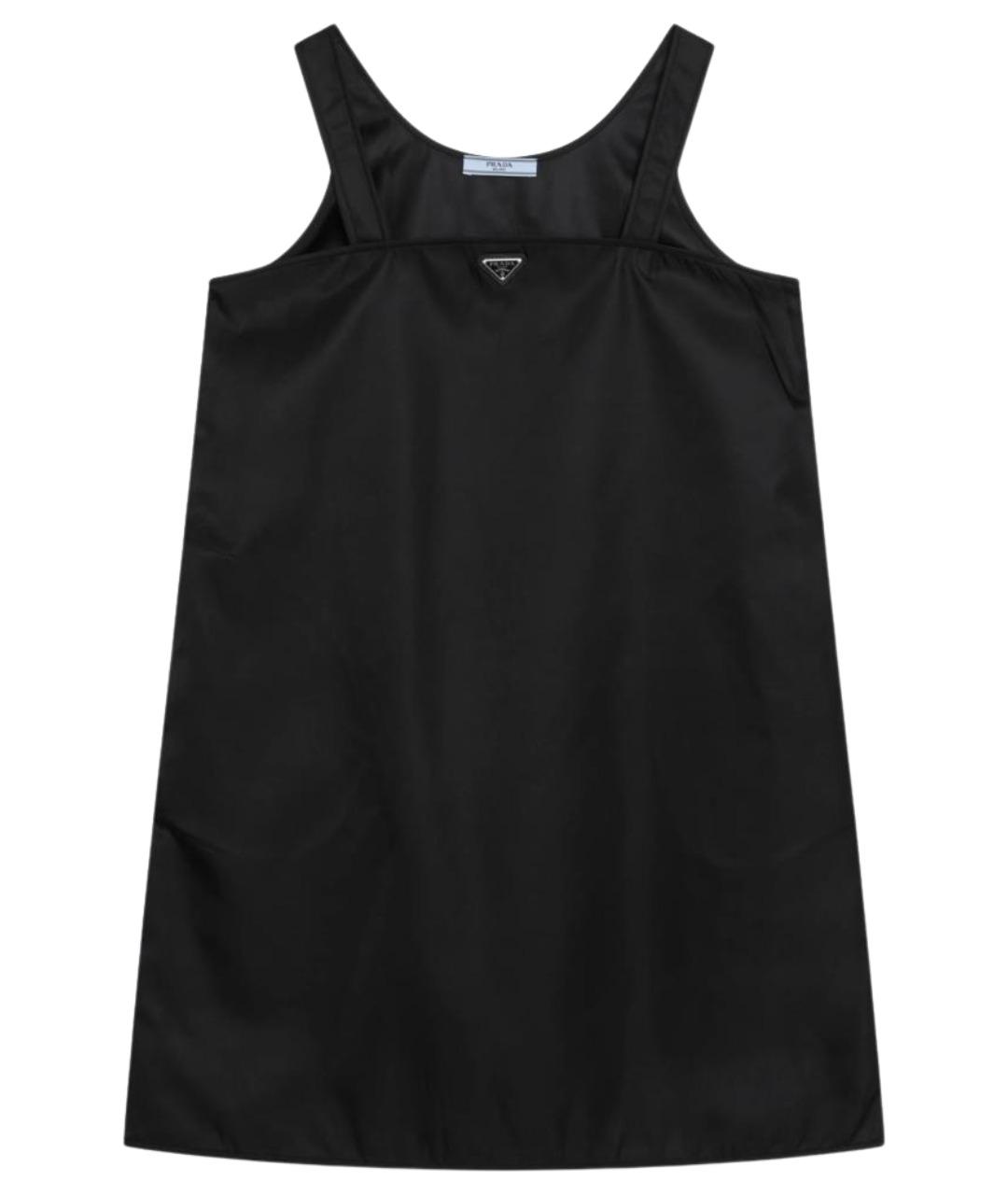 PRADA Черное полиамидовое повседневное платье, фото 1