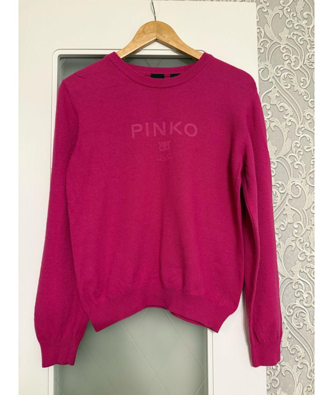 PINKO Розовый вискозный джемпер / свитер, фото 5