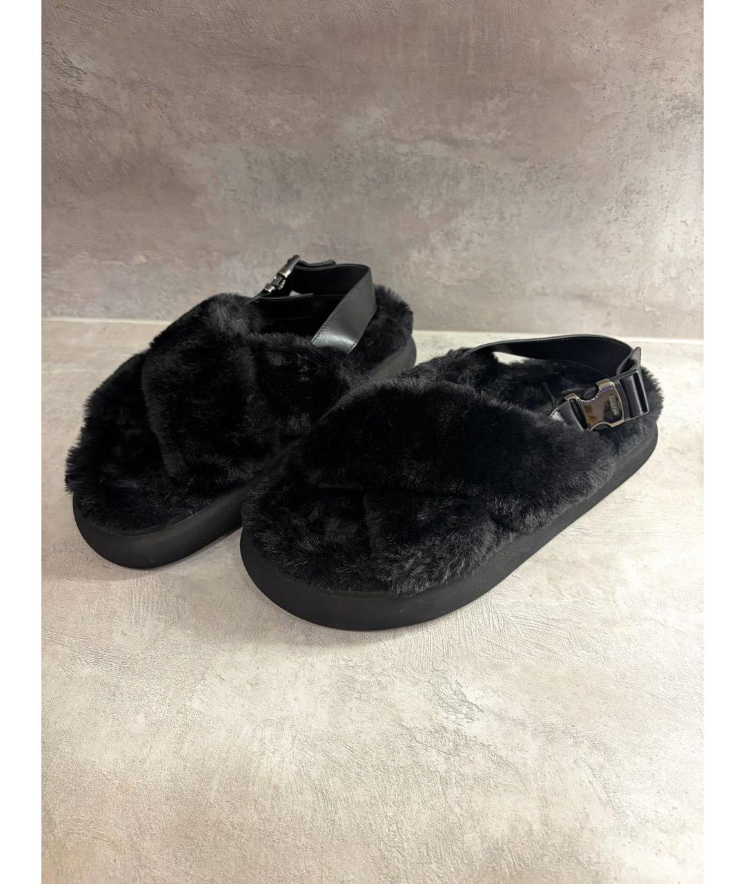 MONCLER Черные сандалии, фото 4