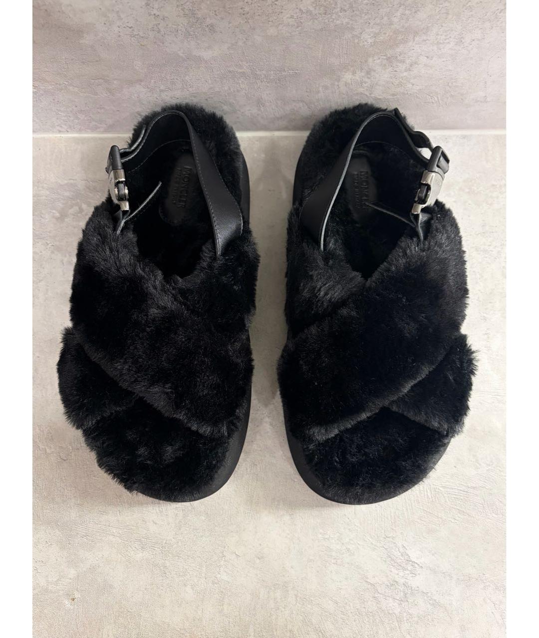 MONCLER Черные сандалии, фото 6