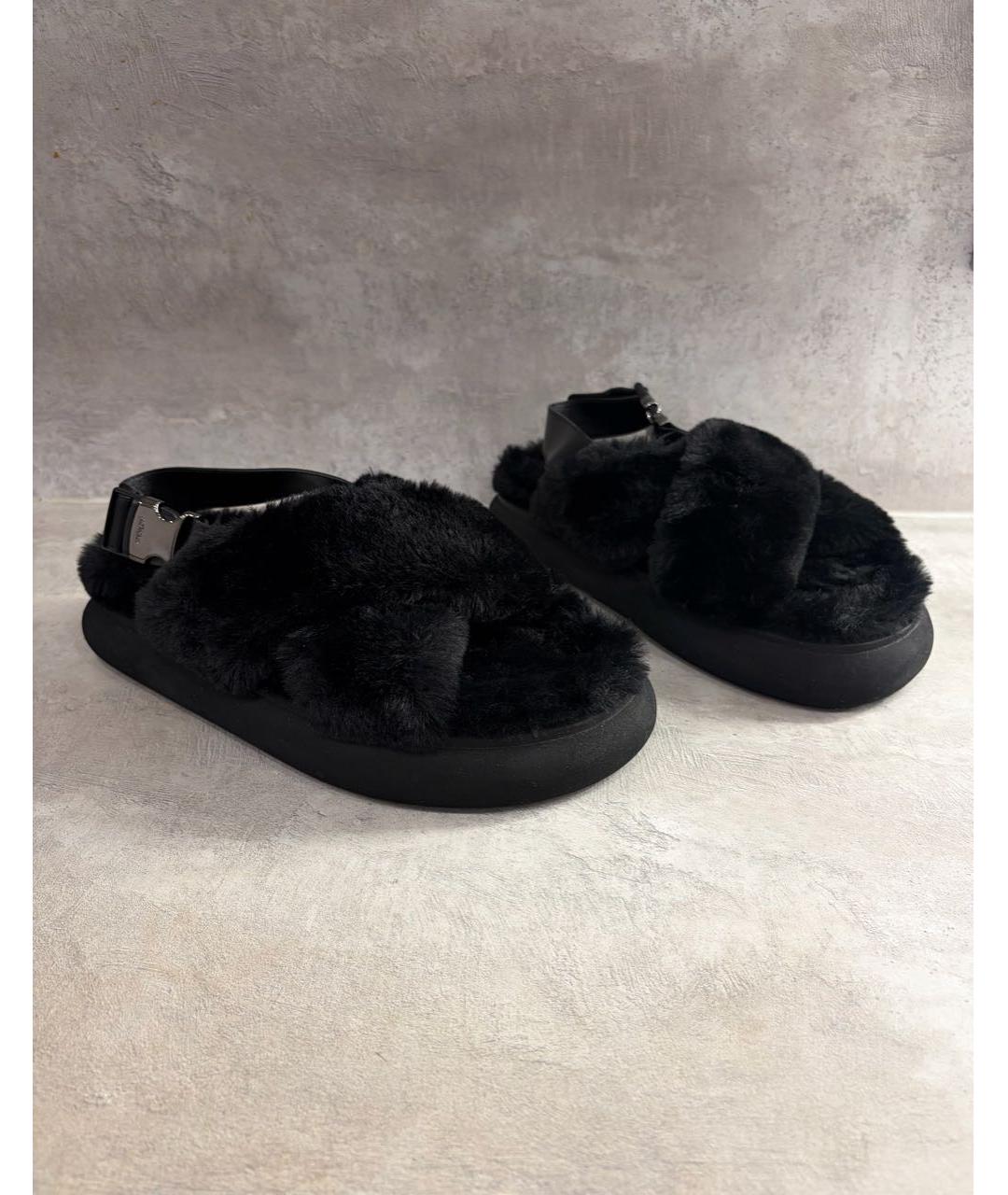 MONCLER Черные сандалии, фото 3