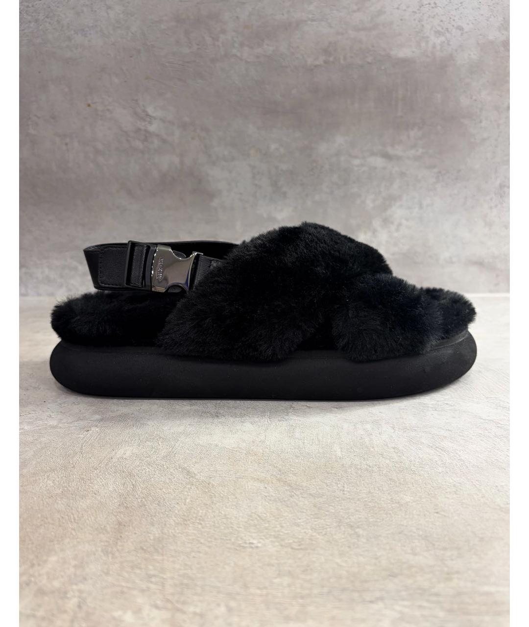 MONCLER Черные сандалии, фото 4