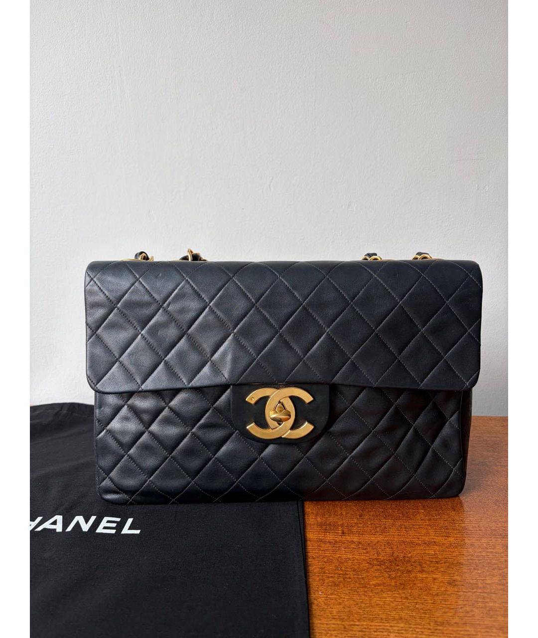 CHANEL Черная кожаная сумка через плечо, фото 3