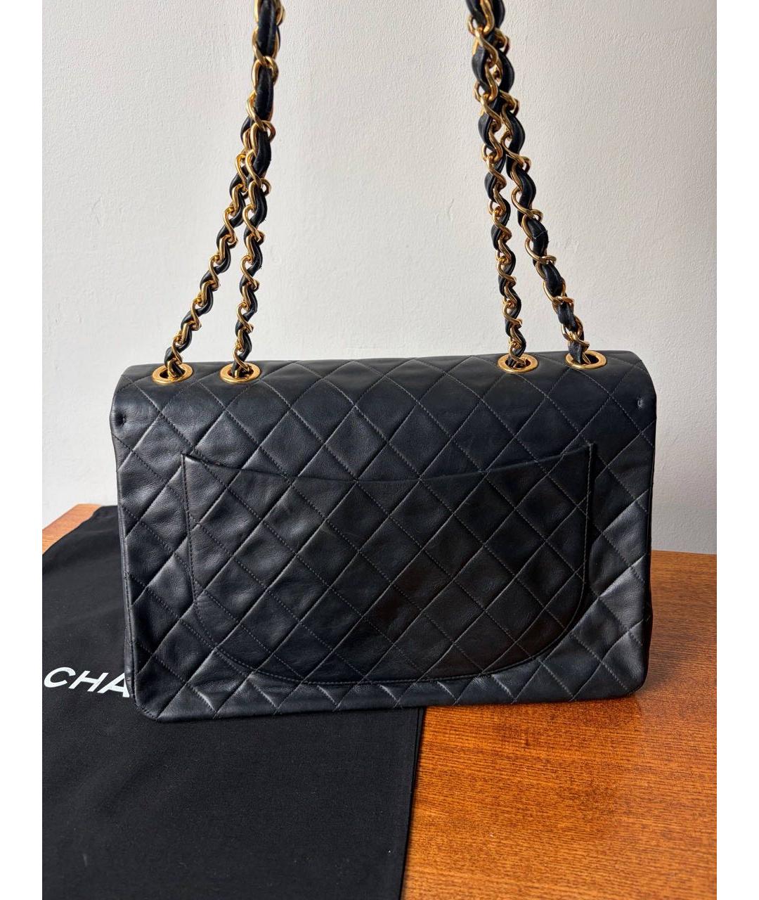 CHANEL Черная кожаная сумка через плечо, фото 4