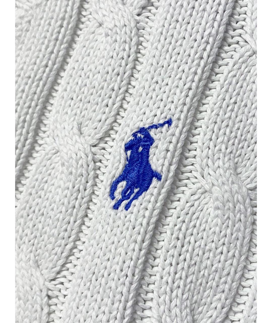 POLO RALPH LAUREN Белый хлопковый джемпер / свитер, фото 5