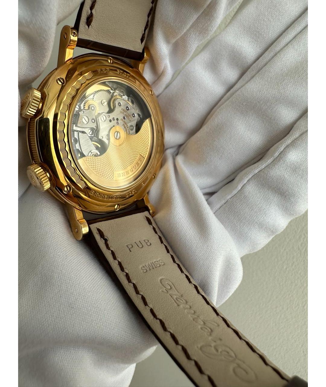 Breguet Коричневые часы из желтого золота, фото 2