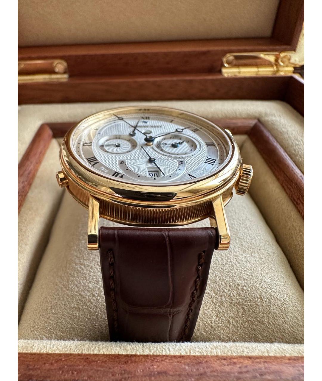 Breguet Коричневые часы из желтого золота, фото 5