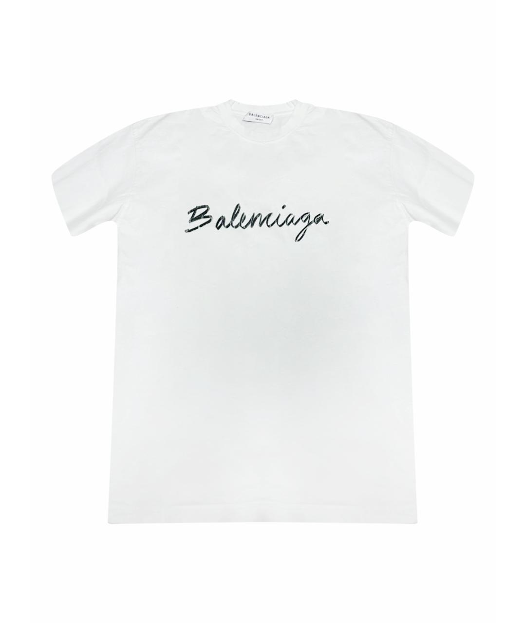 BALENCIAGA Белая футболка, фото 1