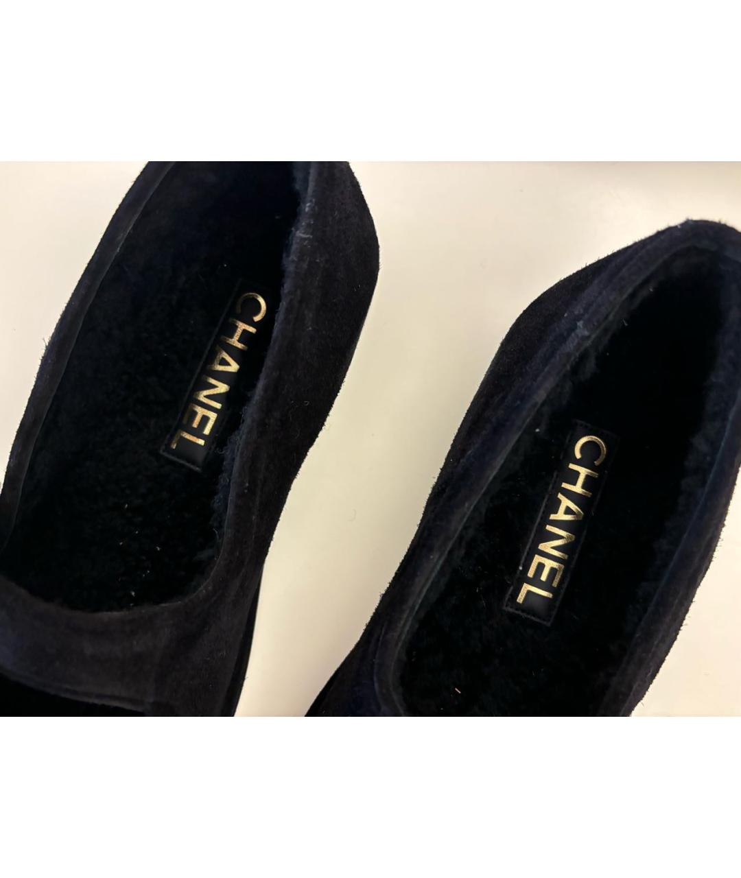 CHANEL Черные замшевые балетки, фото 5