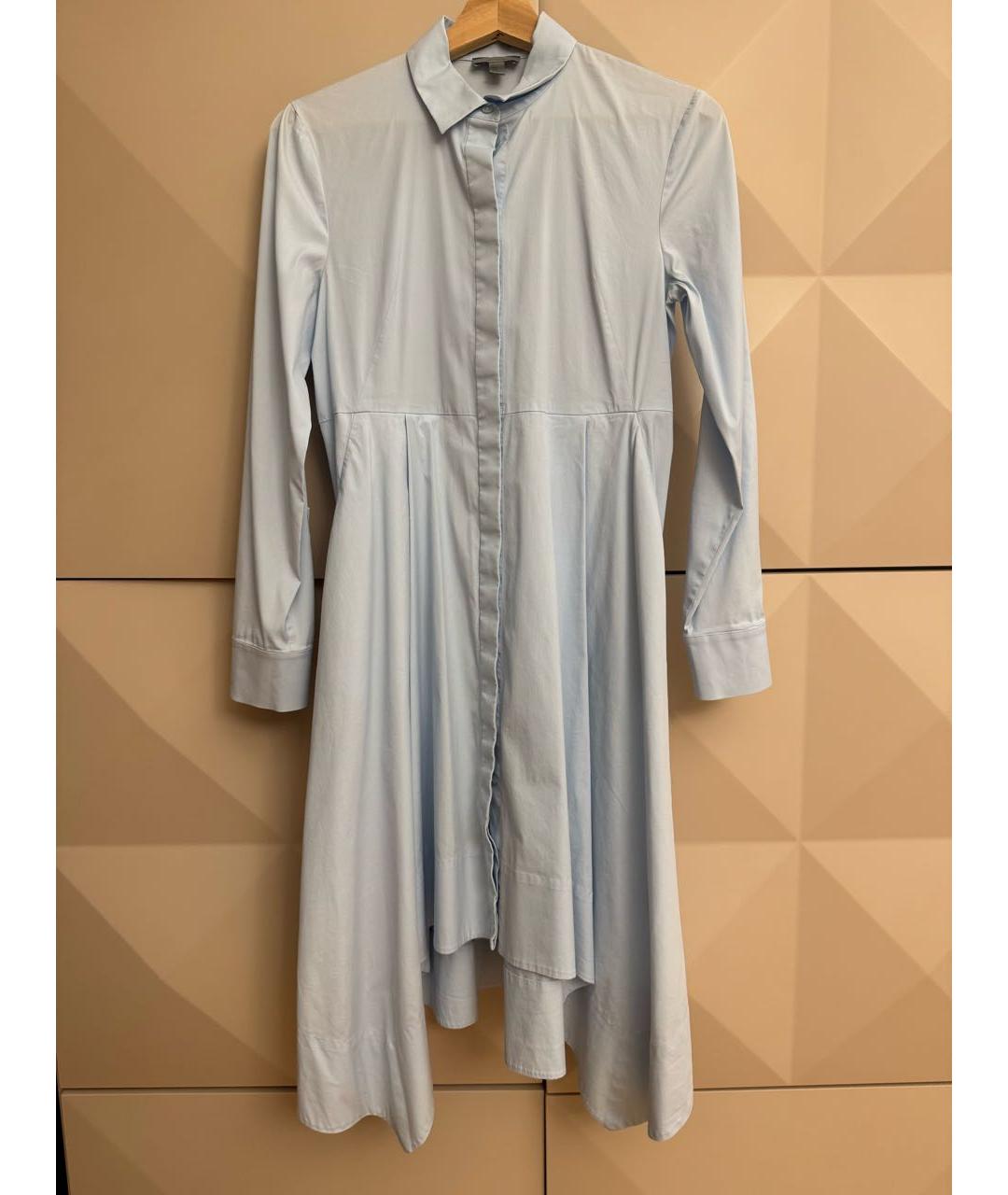 COS Голубое хлопковое повседневное платье, фото 5