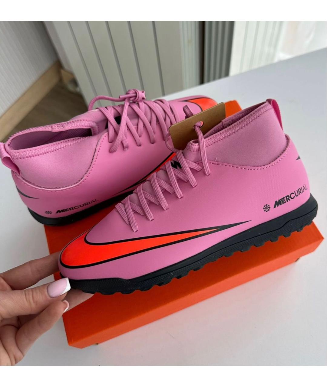 NIKE Розовые кеды, фото 5