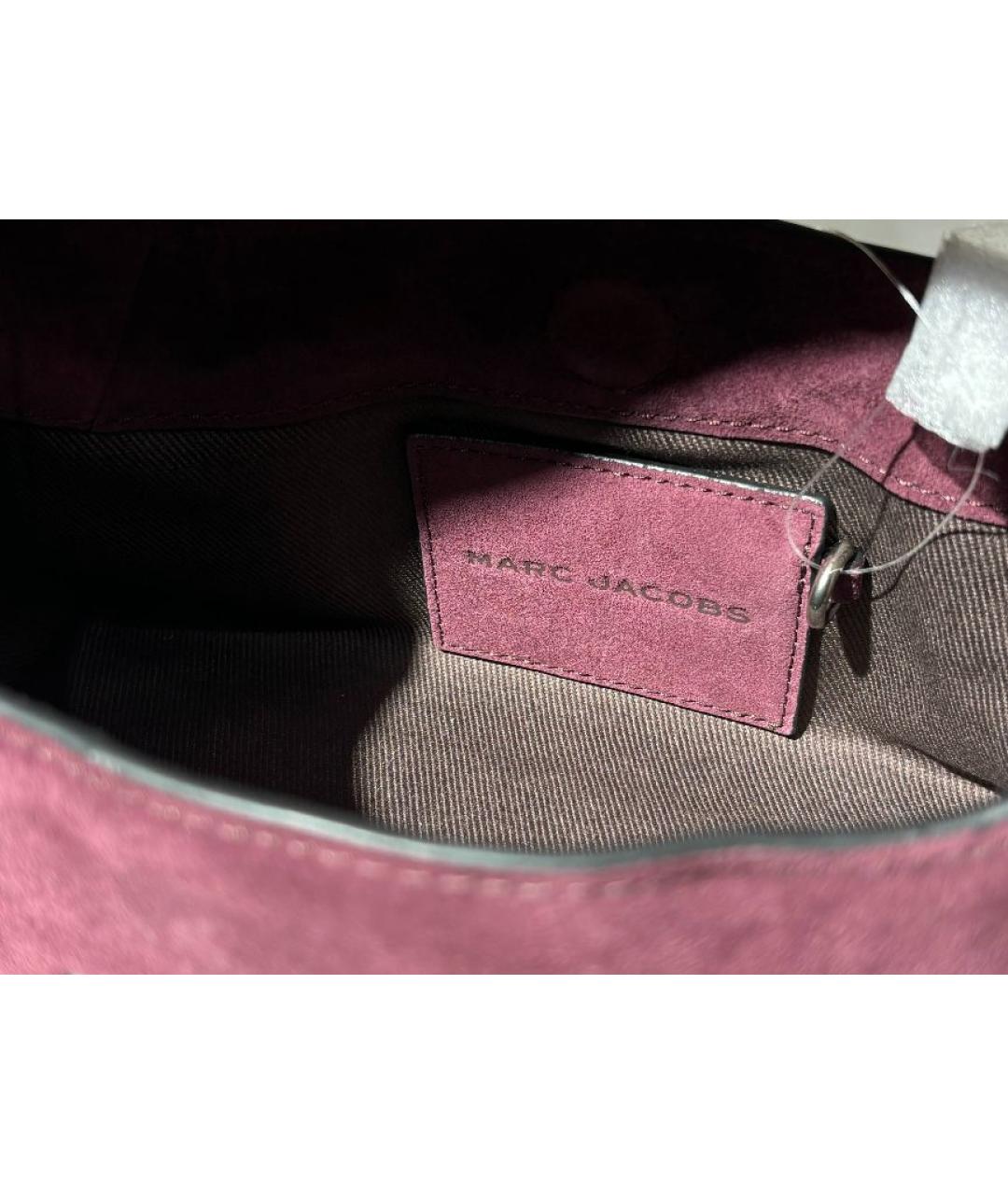 MARC JACOBS Розовая замшевая сумка с короткими ручками, фото 3