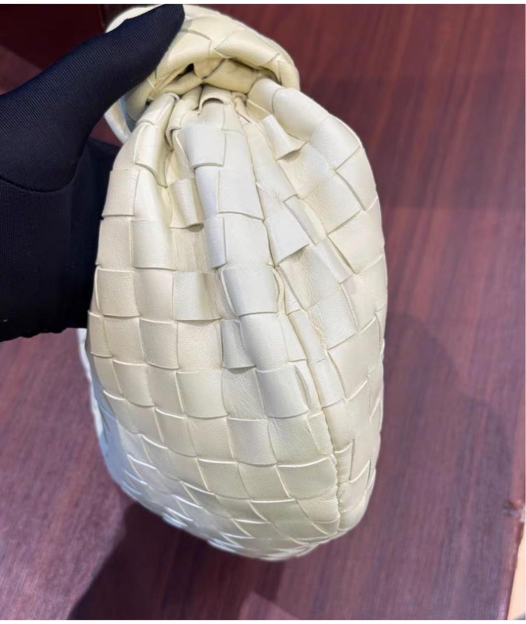 BOTTEGA VENETA Желтая кожаная сумка с короткими ручками, фото 4