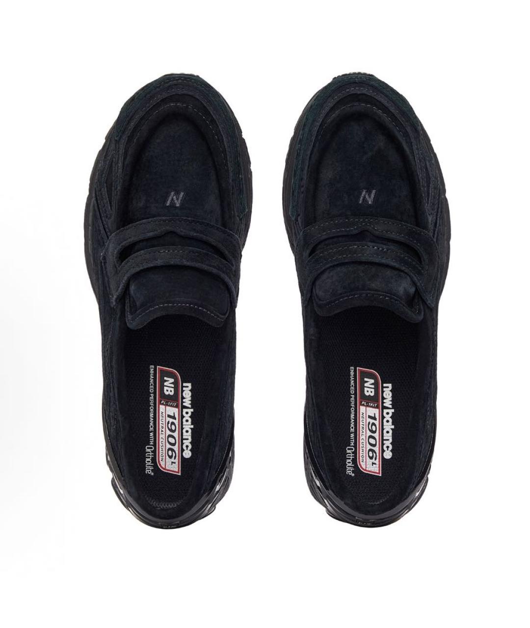 NEW BALANCE Черные замшевые лоферы, фото 3