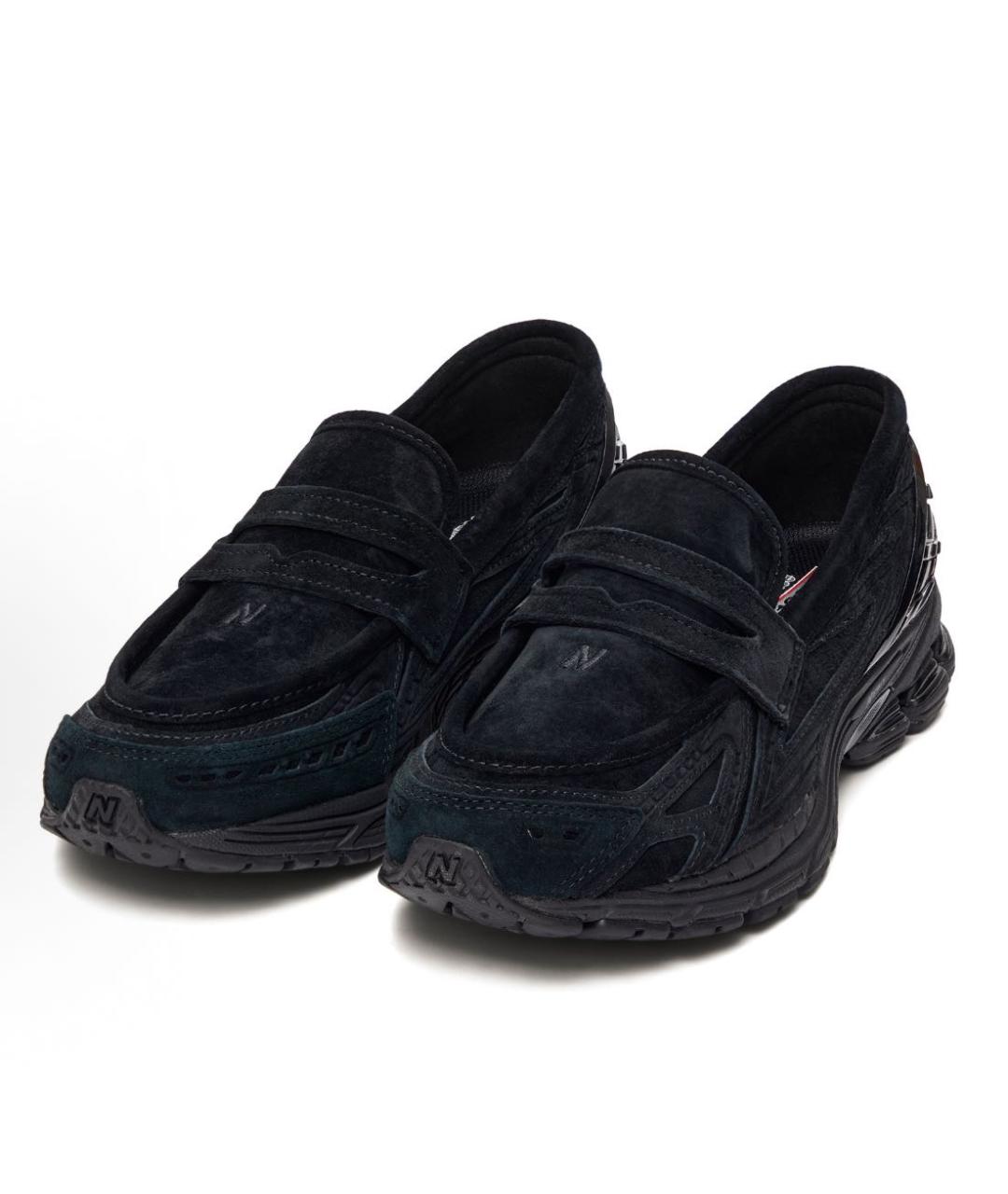 NEW BALANCE Черные замшевые лоферы, фото 2