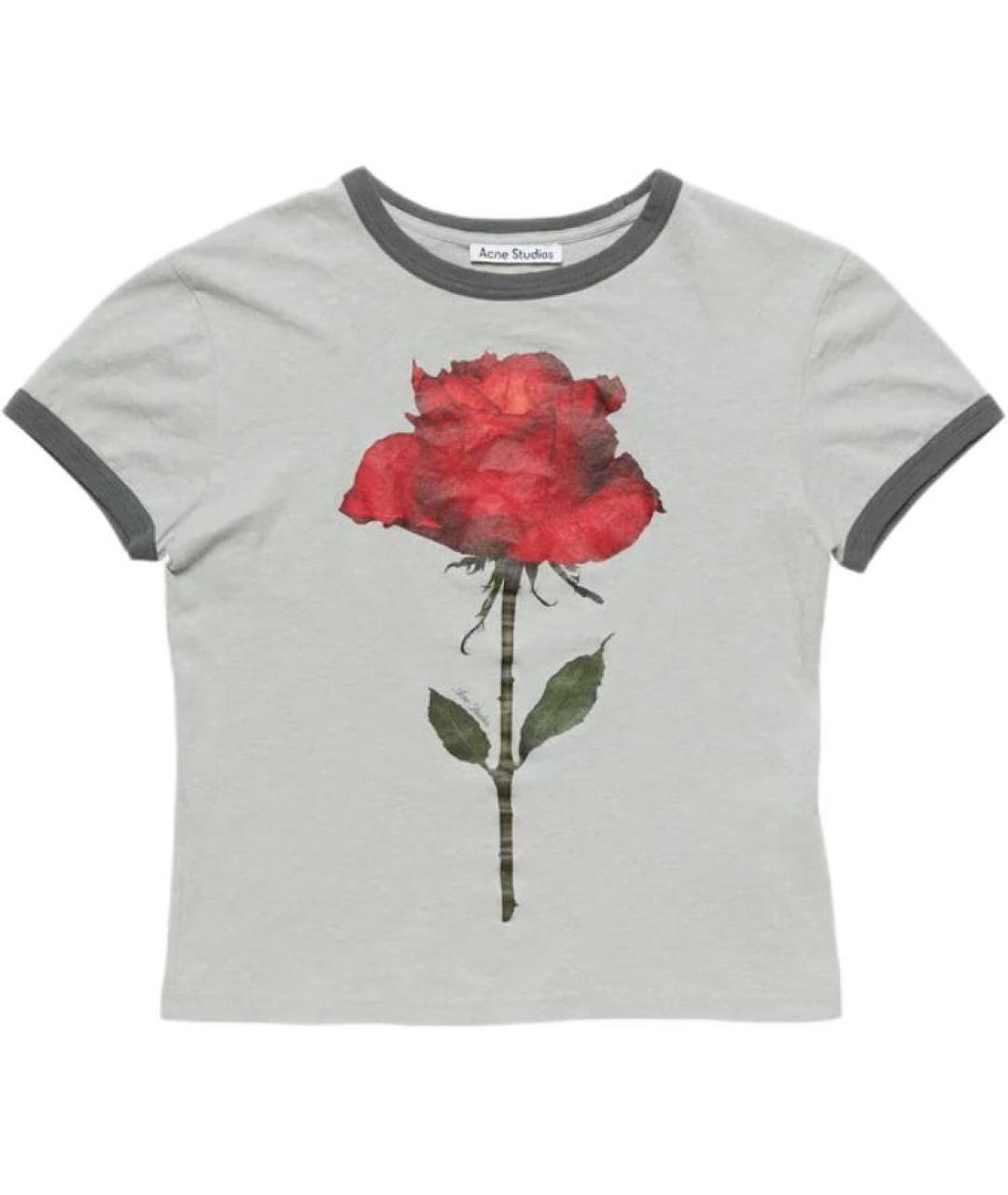 ACNE STUDIOS Серая футболка, фото 1