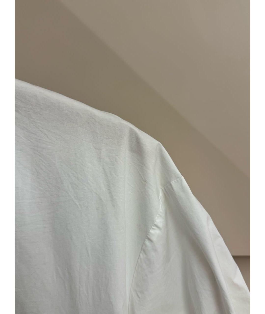 COS Белое хлопко-эластановое повседневное платье, фото 4