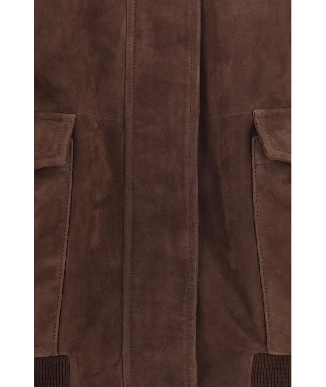 LOEWE Коричневая замшевая куртка, фото 2