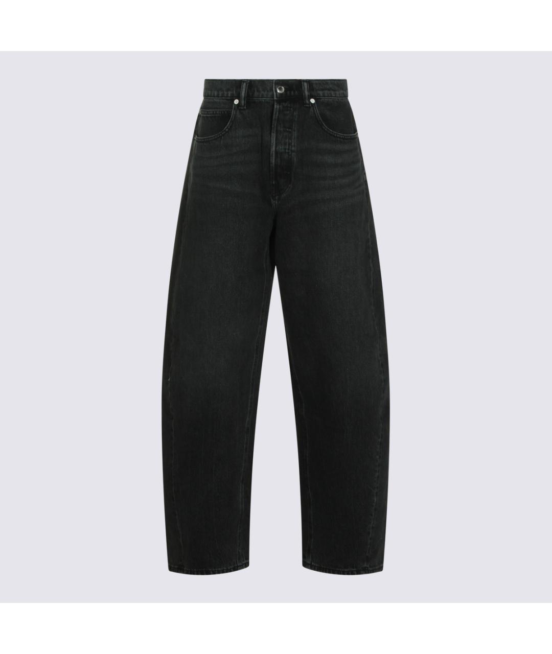 ALEXANDER WANG Серые хлопковые прямые джинсы, фото 3