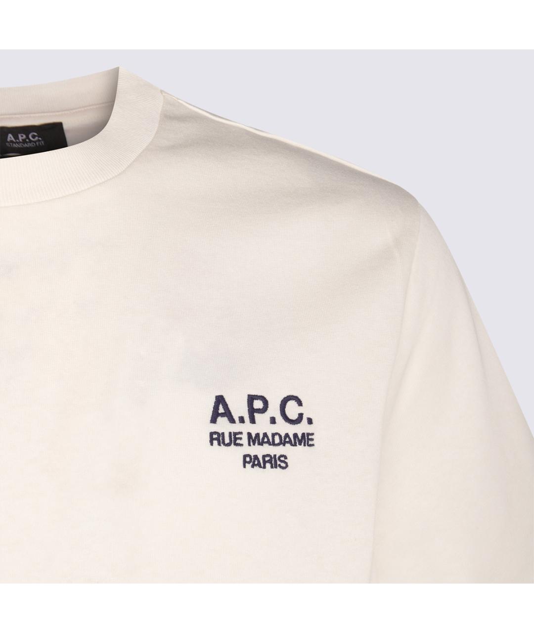 A.P.C. Белая хлопковая футболка, фото 3