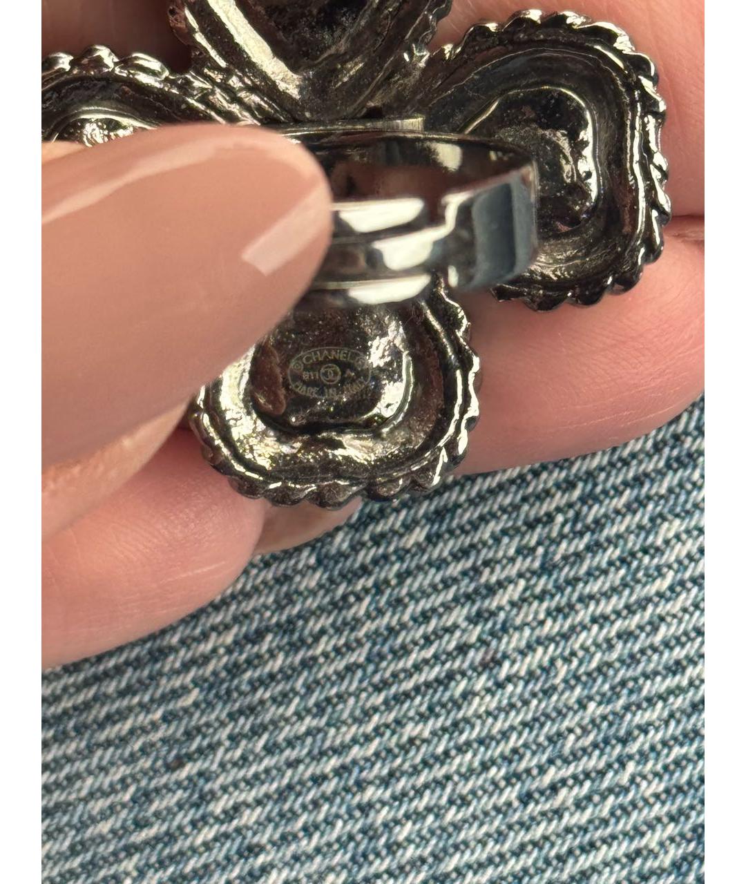 CHANEL Серебряное металлическое кольцо, фото 3