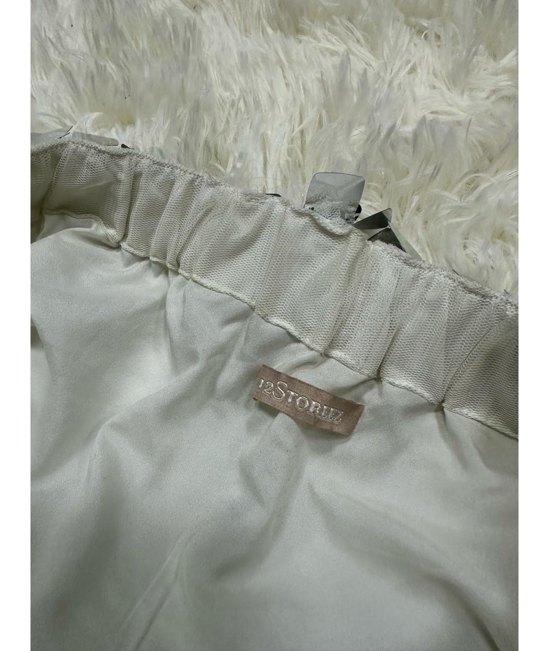 12 STOREEZ Серебряная юбка миди, фото 3