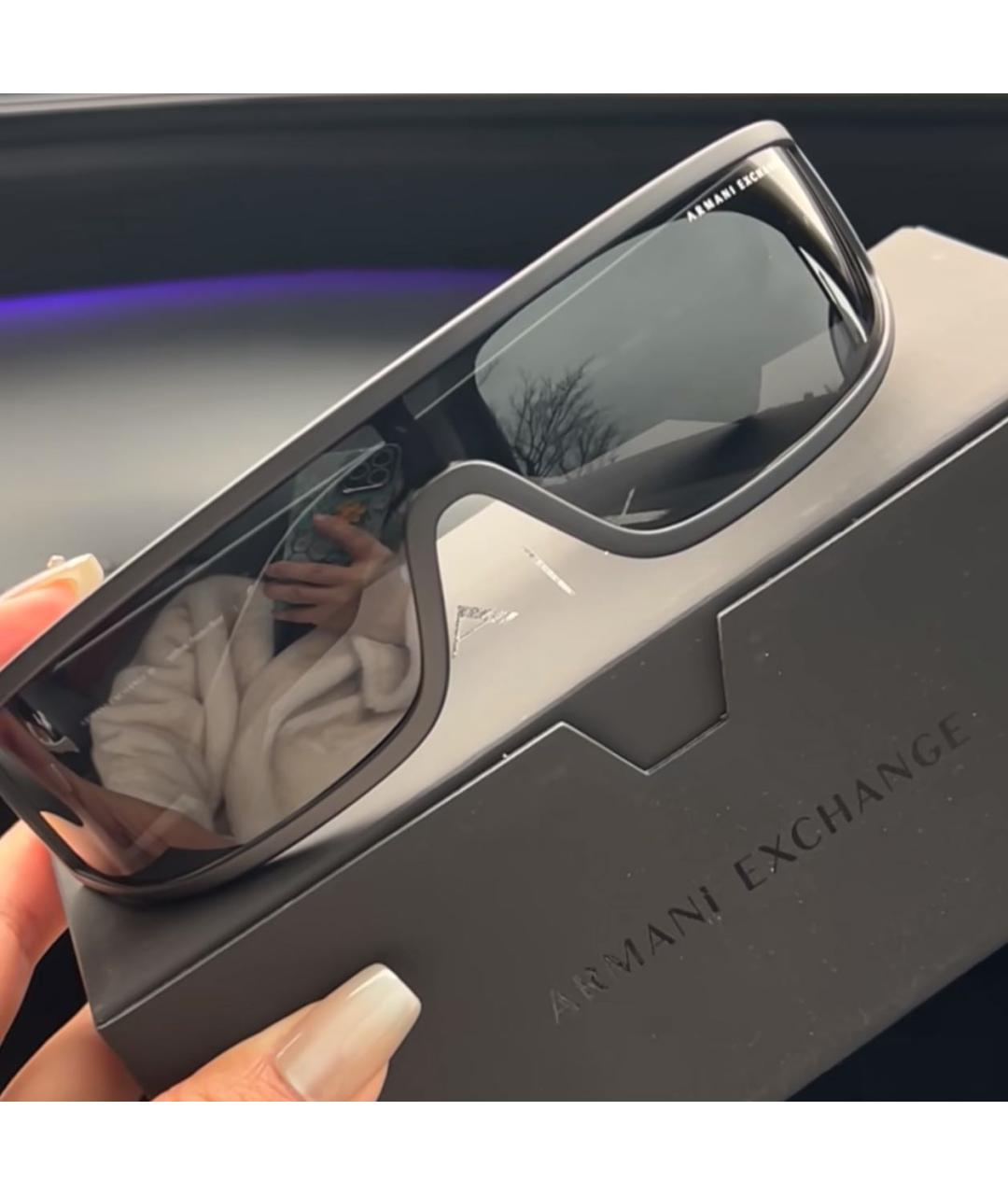 ARMANI EXCHANGE Черные пластиковые солнцезащитные очки, фото 7