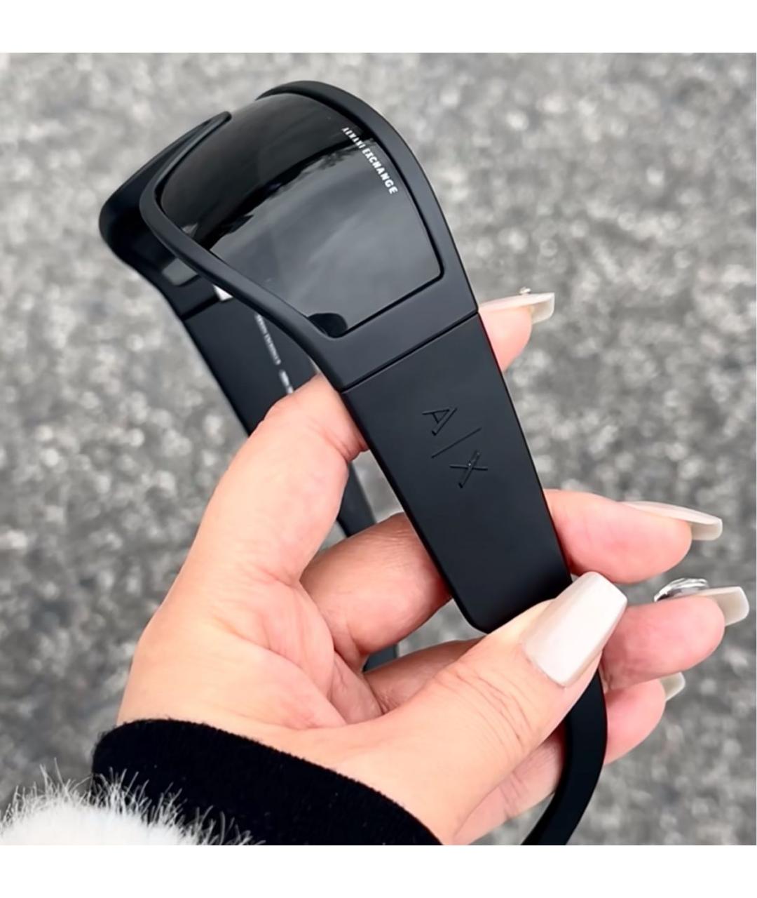 ARMANI EXCHANGE Черные пластиковые солнцезащитные очки, фото 8