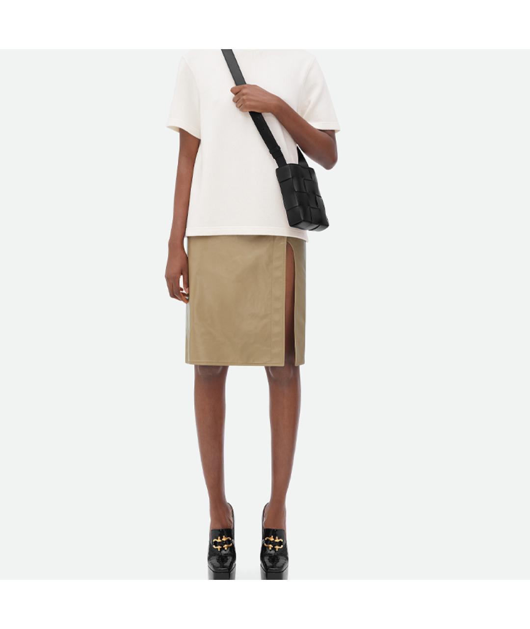 BOTTEGA VENETA Черная кожаная сумка через плечо, фото 5