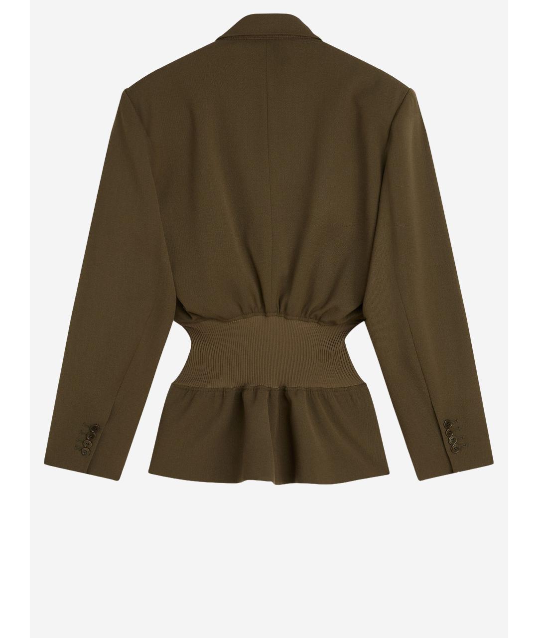 PHOEBE PHILO Коричневый шерстяной жакет/пиджак, фото 2