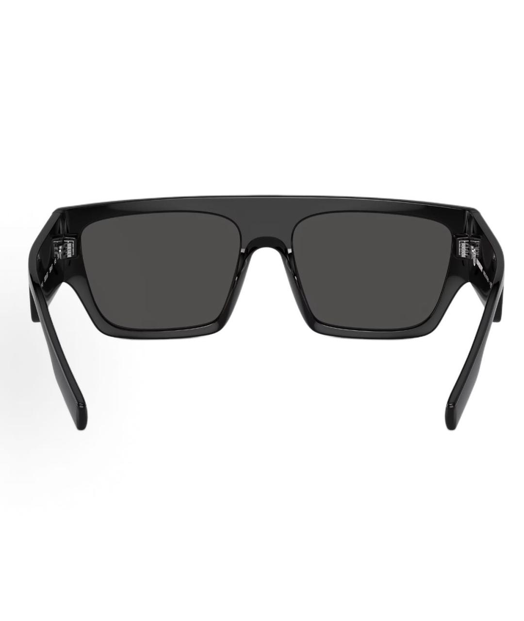 BURBERRY Черные пластиковые солнцезащитные очки, фото 4