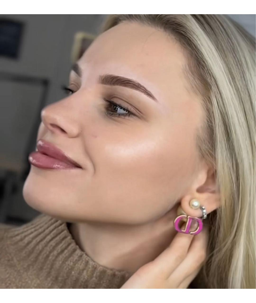 CHRISTIAN DIOR Белые серьги, фото 2