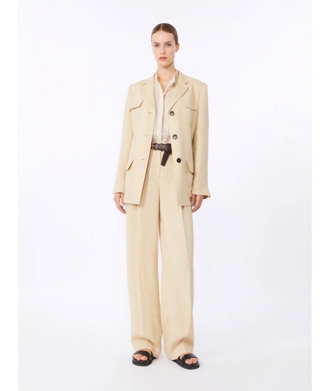 MAX MARA STUDIO Бежевая рубашка, фото 2