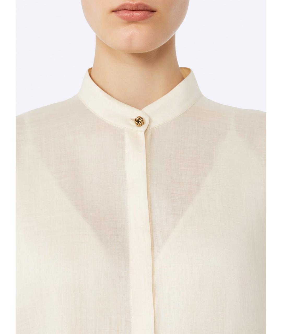 MAX MARA STUDIO Бежевая рубашка, фото 5