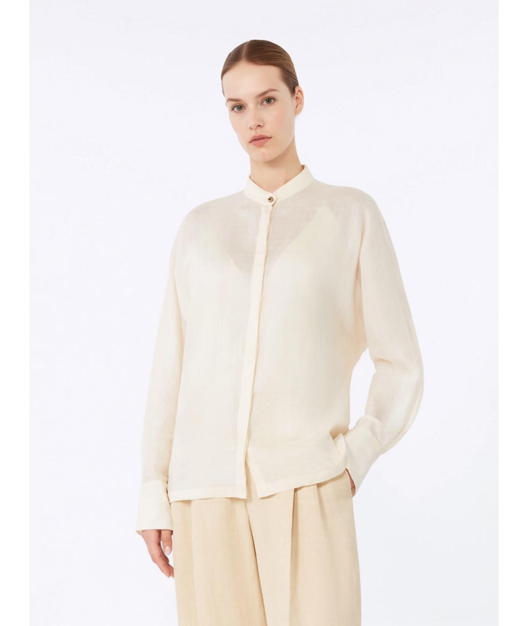 MAX MARA STUDIO Бежевая рубашка, фото 3