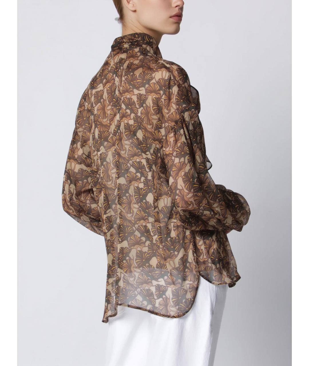 MAX MARA STUDIO Мульти шелковая блузы, фото 5