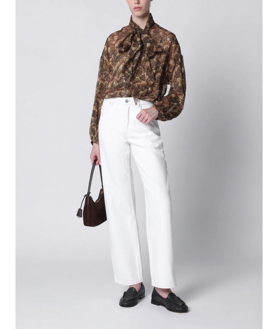 MAX MARA STUDIO Мульти шелковая блузы, фото 3