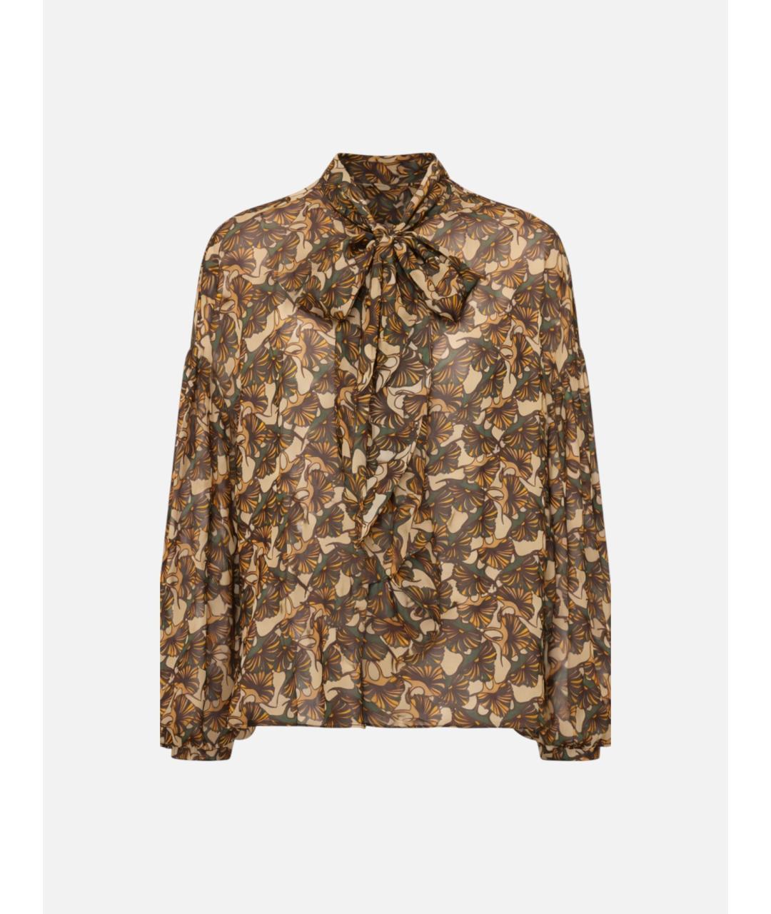 MAX MARA STUDIO Мульти шелковая блузы, фото 7