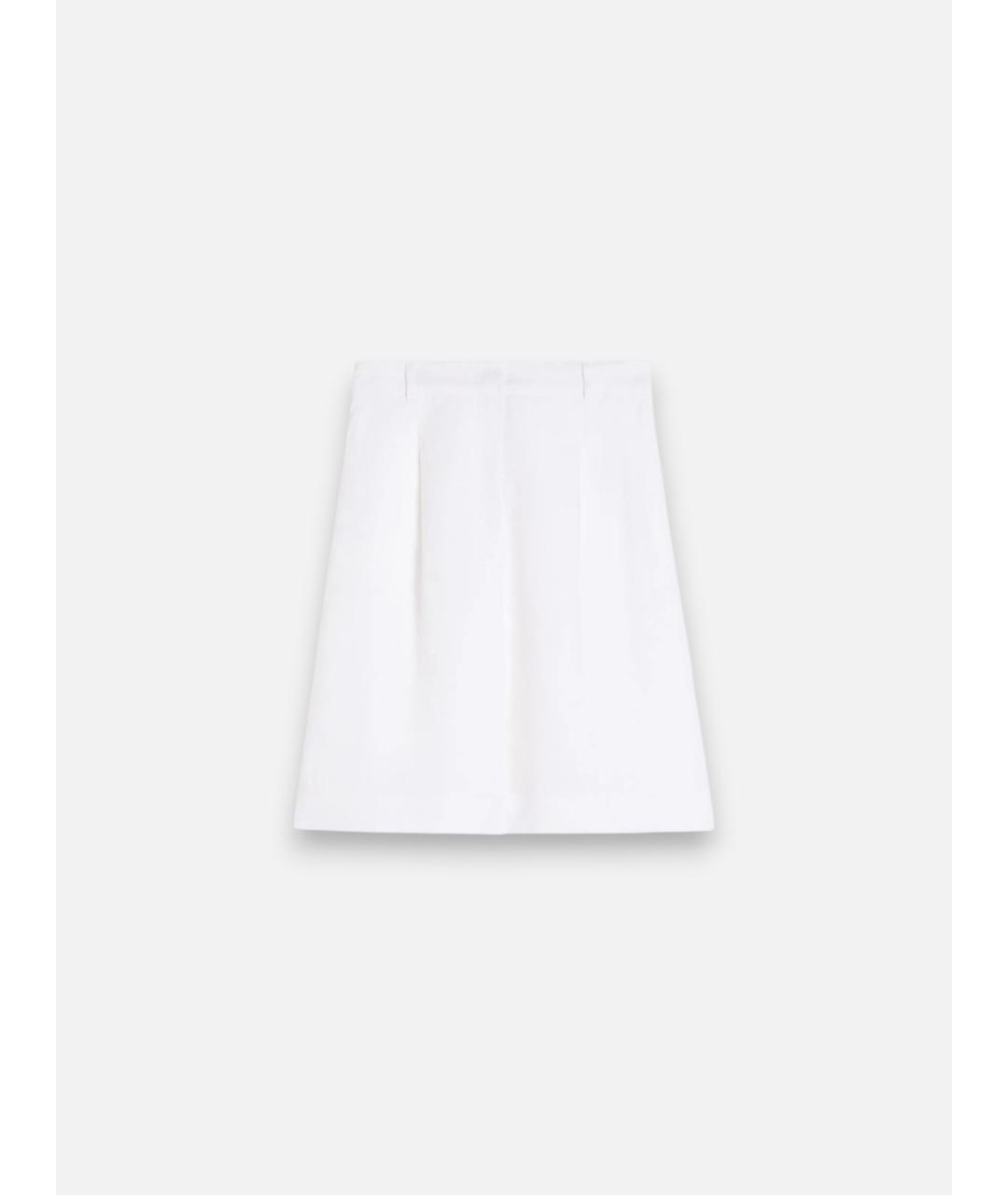 MAX MARA STUDIO Белые льняные шорты, фото 5