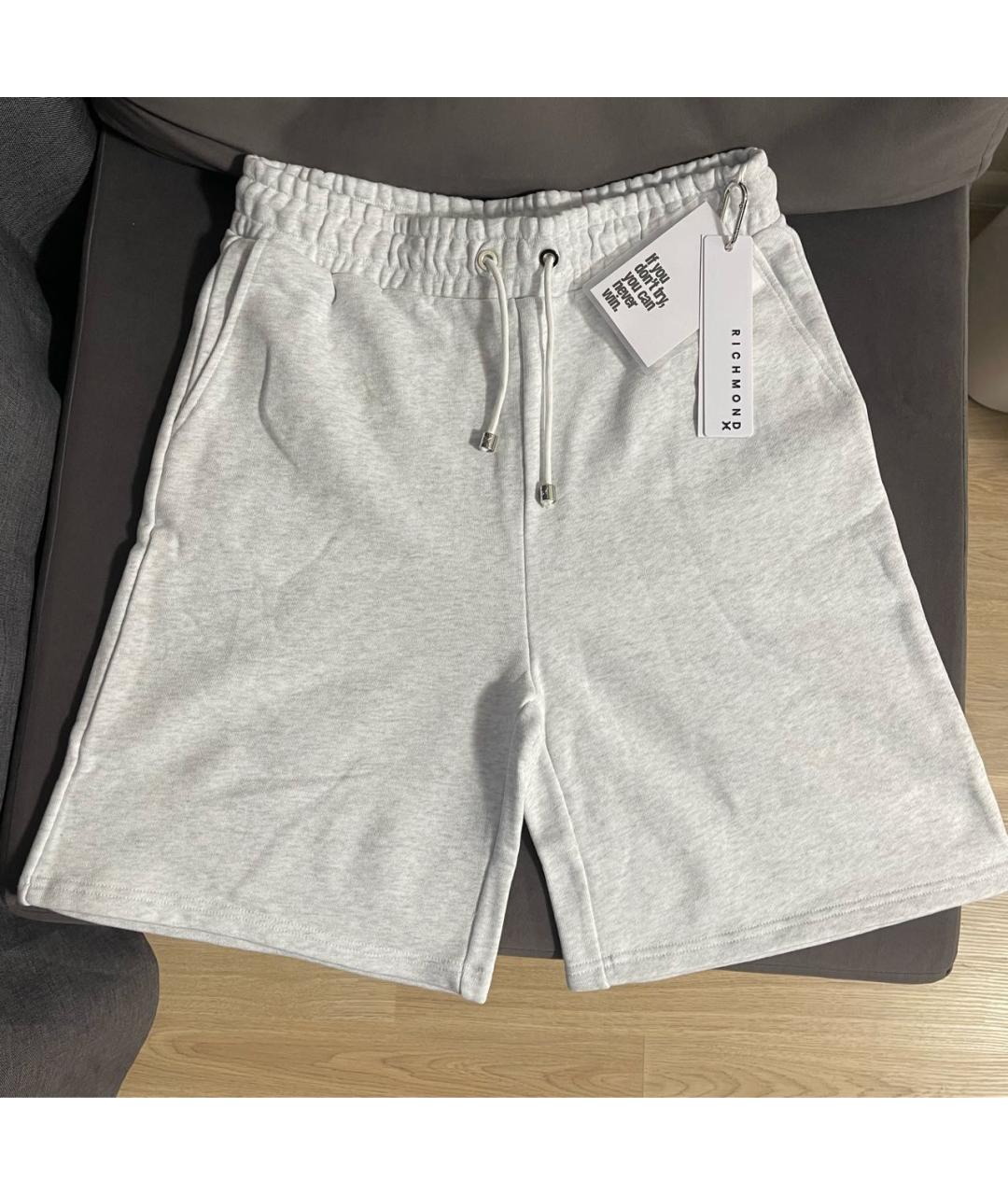 JOHN RICHMOND Серые хлопковые шорты, фото 5