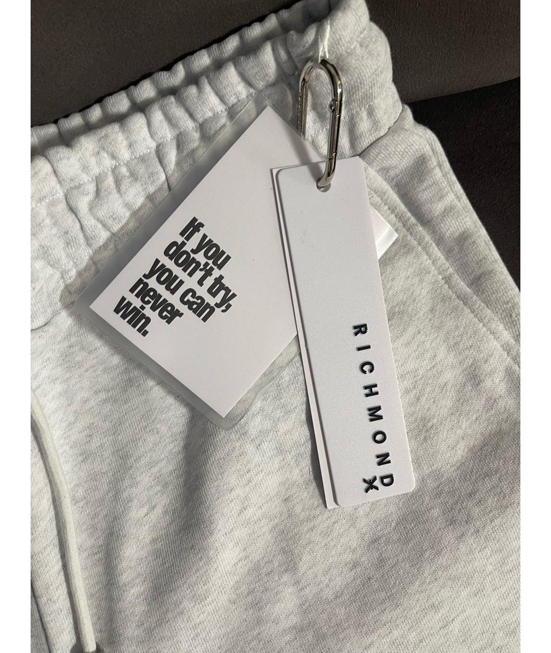 JOHN RICHMOND Серые хлопковые шорты, фото 4