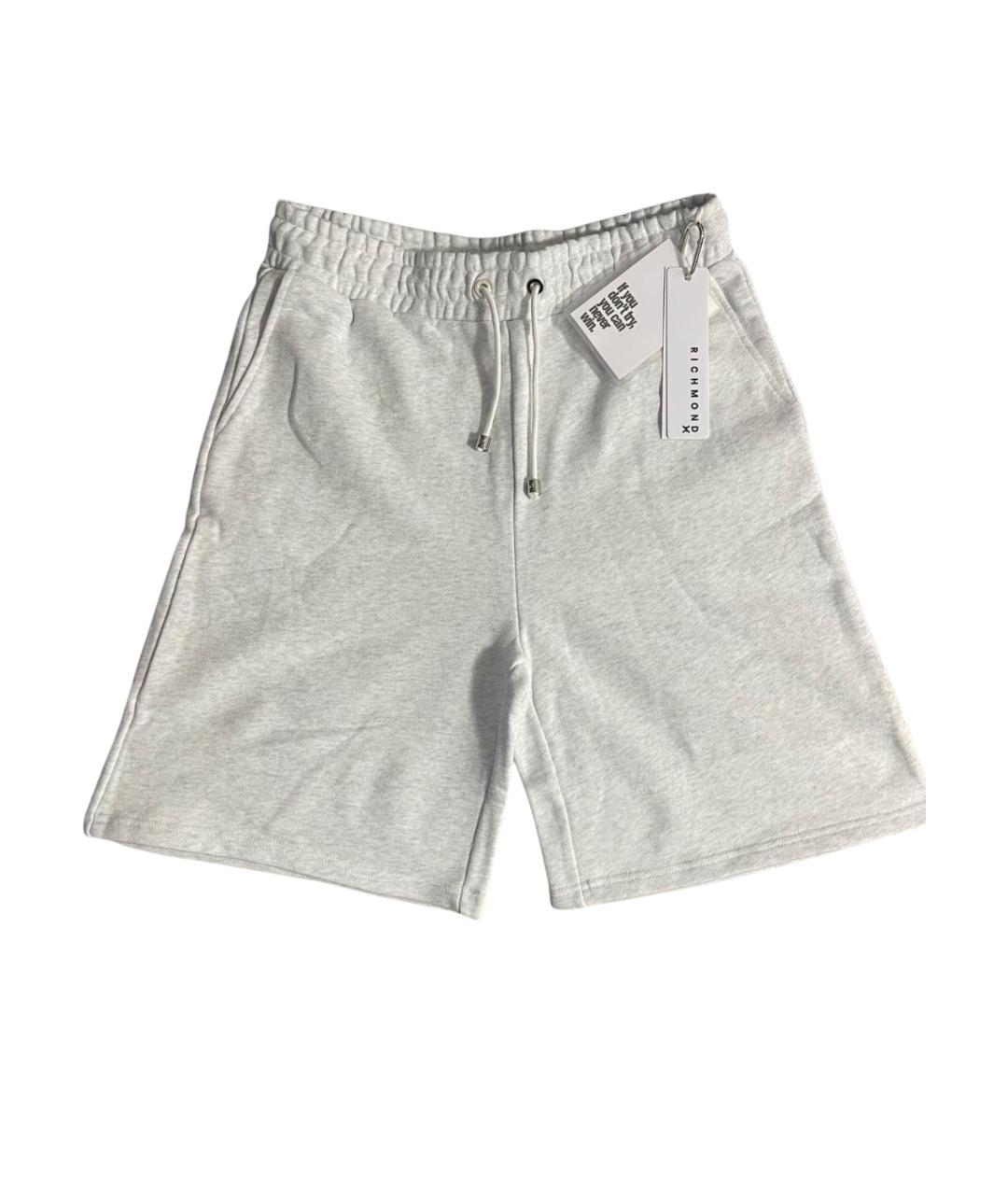 JOHN RICHMOND Серые хлопковые шорты, фото 6