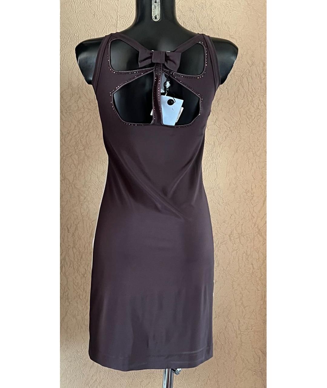 BLUMARINE Белое шелковое коктейльное платье, фото 5