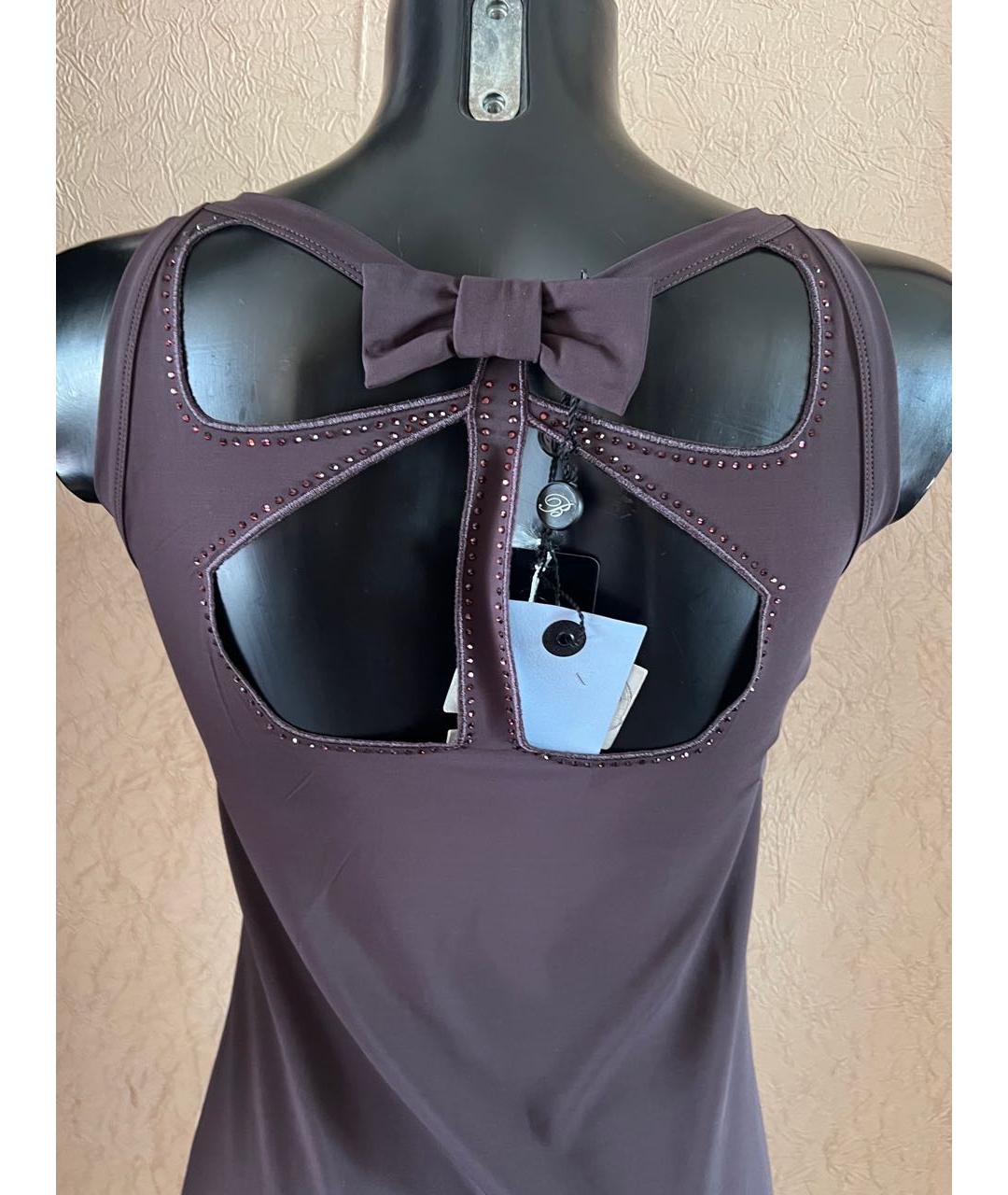 BLUMARINE Белое шелковое коктейльное платье, фото 6