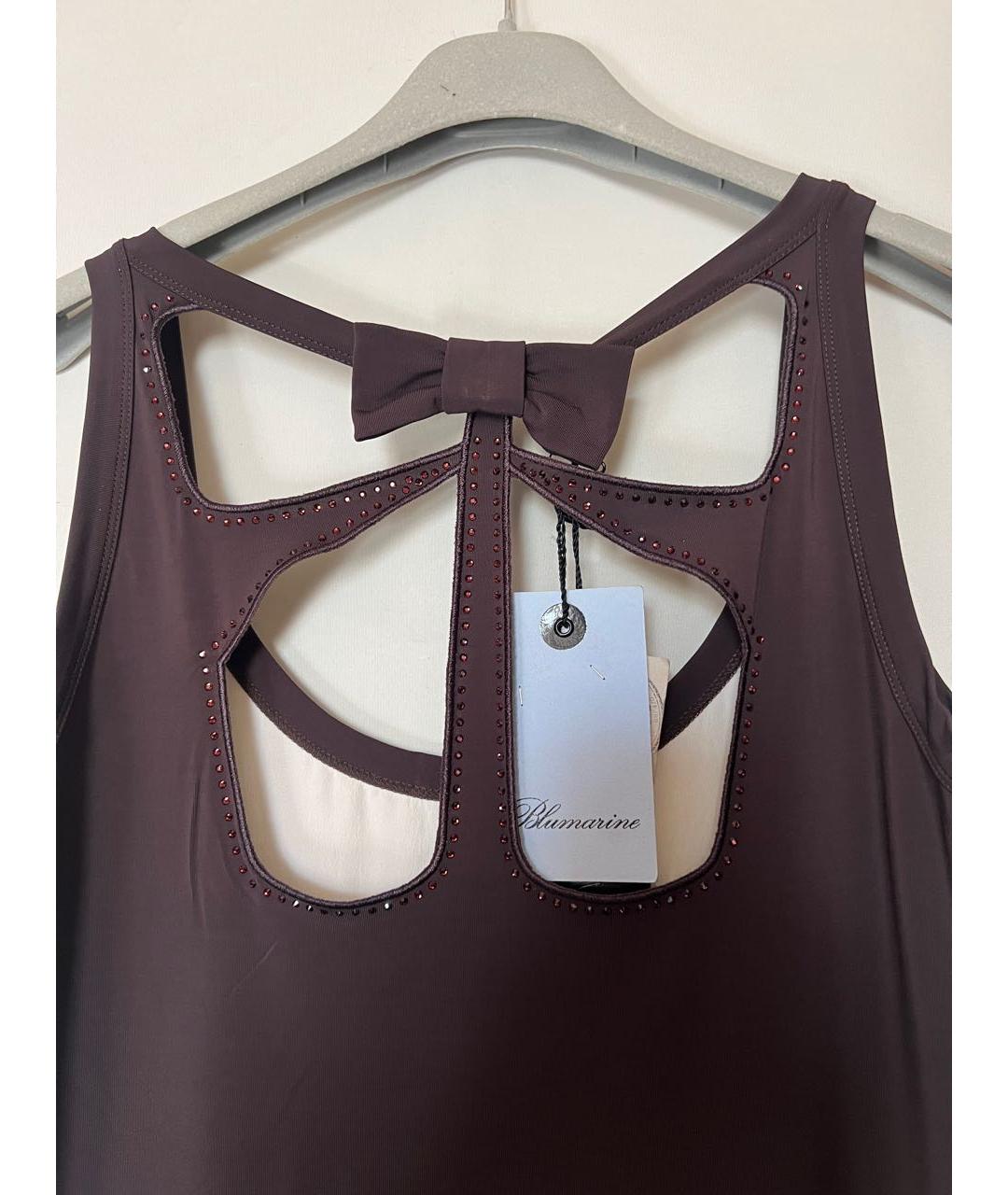 BLUMARINE Белое шелковое коктейльное платье, фото 4